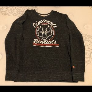 Mens Homage Vintage Crewneck Sweatshirt Cincinnati Bearcats Sz Medium Charcoal